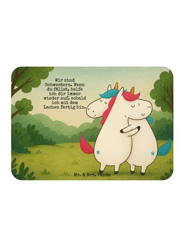 Mr. & Mrs. Panda magnet Einhörner Umarmen Design mit Spruch in Weiß