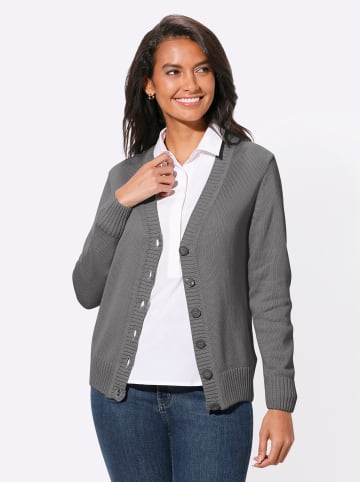 WITT WEIDEN Strickjacke in grau-meliert