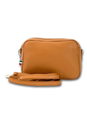 Florence Leder Umhängetasche Florence Tasche hellbraun, tan ca. 22cm