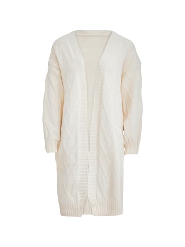aleva Damen Strickjacke in Wollweiss