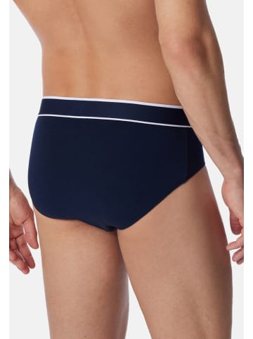 Schiesser Rio Slip / Unterhose 95/5 Organic Cotton in Dunkelblau