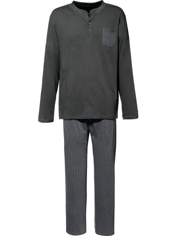 Erwin Müller Single-Jersey Schlafanzug in anthrazit
