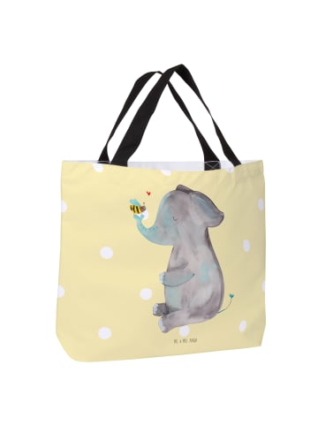 Mr. & Mrs. Panda Strandtasche Elefant Biene ohne Spruch in Gelb Pastell