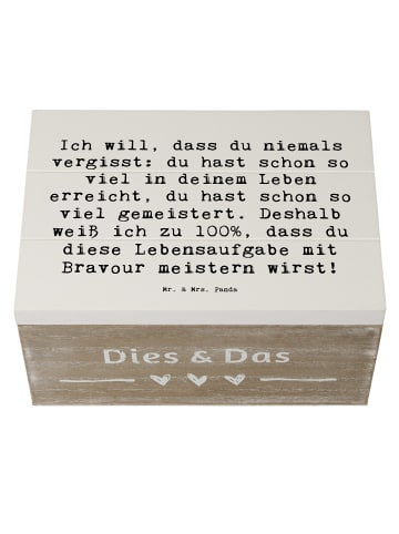 Mr. & Mrs. Panda Aufbewahrungsbox Spruch Trost Erinnerungen mit ... in Weiß