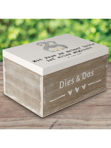Mr. & Mrs. Panda Aufbewahrungsbox Papa Möglichmacher mit Spruch in Weiß