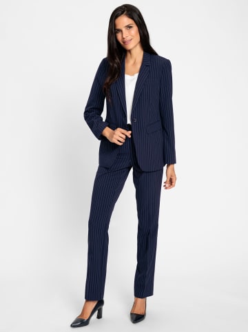 Heine Hosenanzug in marine-ecru Nadelstreifen