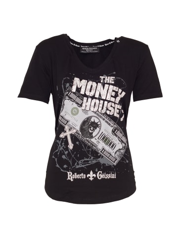 Roberto Geissini Money House T-Shirt Schwarz