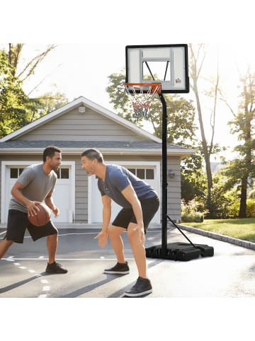 HOMCOM Basketballständer,90cm x 60cm x 260-310cm,schwarz