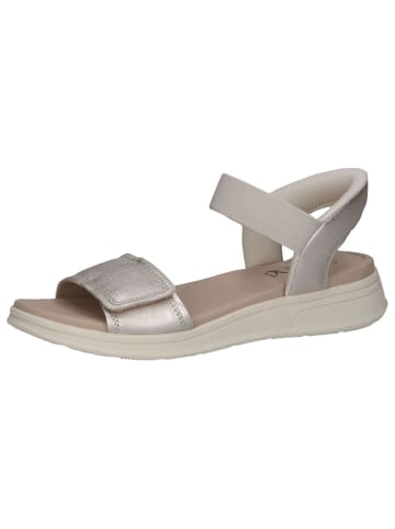 Caprice Sandale in PLATIN METAL.