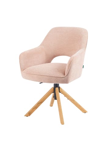 DUBI Möbel 2er-Set: Bürostuhl Mika-Amia in Rosa - (B)60 x (H)88 x  (T)65 cm