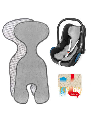 Zamboo Sitzauflage für Babyschale Cool & Dry - Grau in grau