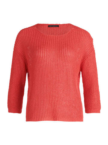 Betty Barclay Basic-Strickpullover mit Rippenstruktur in Cayenne