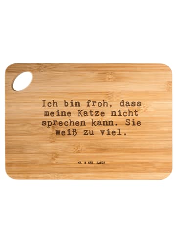 Mr. & Mrs. Panda Frühstücksbrettchen Ich bin froh, dass... mit S... in Braun