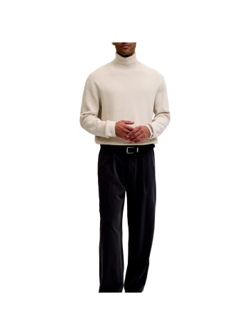 Jack and Jones Milano Stitch Knit Roll Neck in Beige