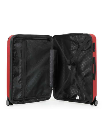 Hauptstadtkoffer Spree - Mittelgroßer Hartschalenkoffer Trolley TSA, 65cm, 4 Rollen, 74 L in Rot