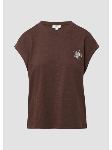 s.Oliver T-Shirt in 88D0_mokka