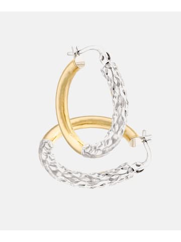 Vanlere Creolen aus 375 Gelbgold