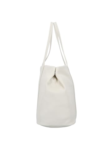 Lacoste City Court Shopper Tasche Leder 41.5 cm in bone white