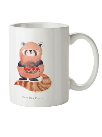 Mr. & Mrs. Panda Pott Roter Panda ohne Spruch in Weiß
