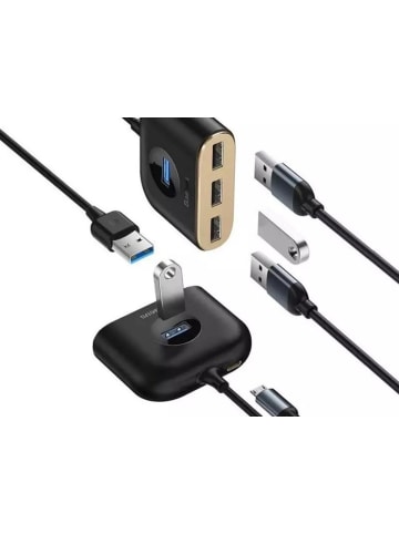 Wisam® Baseus 4in1 USB HUB Adapter 1x USB 3.0 3x USB 2.0 1m