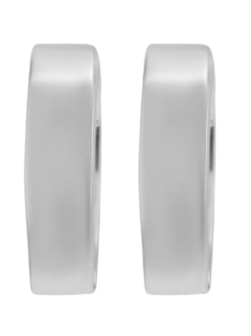 Adeliás Unisex Ohrringe – Klappcreole aus 925 Silber in silber