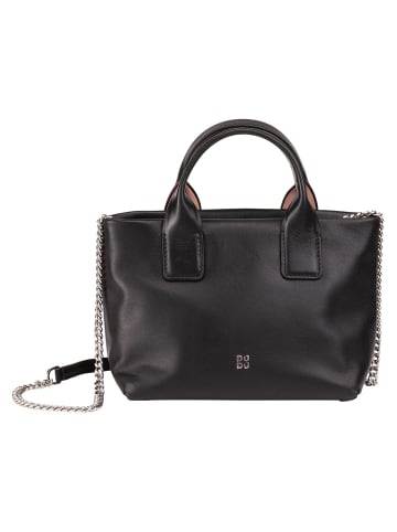 DuDu Ibiza Handtasche Leder 22 cm schwarz rose