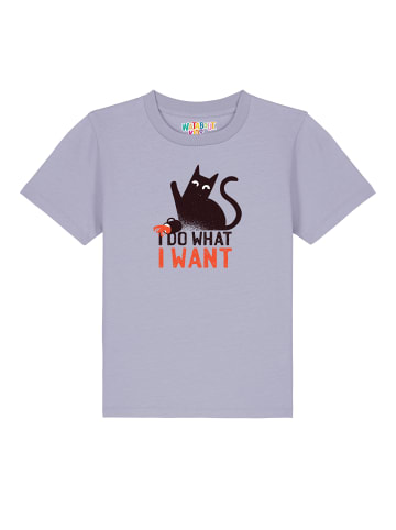 wat? Apparel T-Shirt Cat in Lavender
