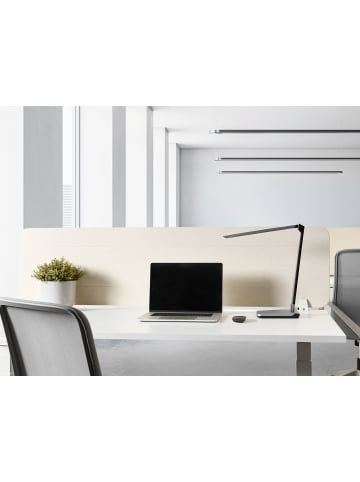 Beliani Schreibtischtrennwand ZIGGY in Beige - (W) 160 x (H) 40 x (L) 2 cm