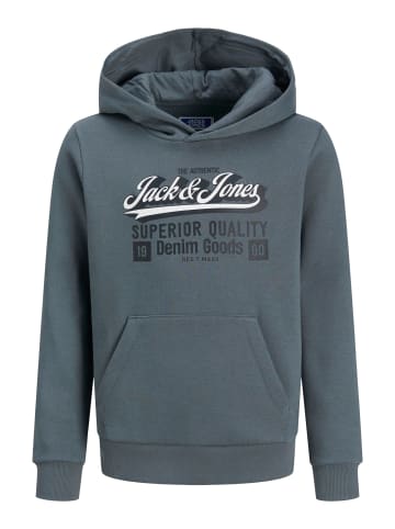 JACK & JONES Junior Kapuzensweatshirt JJELOGO SWEAT HOOD JNR in stormy weather