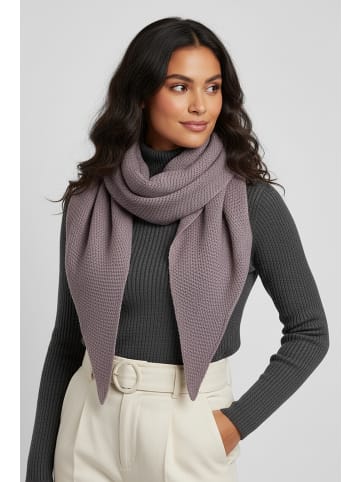 Faera Weicher Strickschal mit dezenter Struktur in Lila