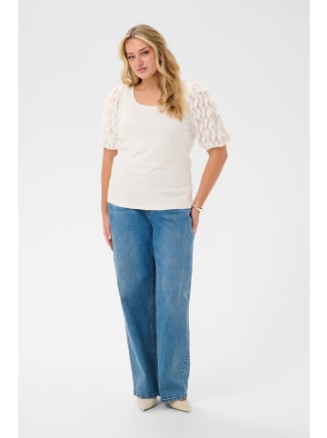 KAFFE curve T-shirt KClinda Regular fit in Chalk