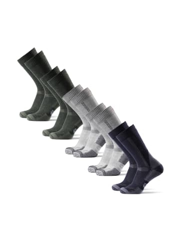 DANISH ENDURANCE Wandersocken Classic Crew in green lightgrey navy