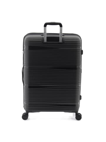 Gladiator 0800 4 Rollen Trolley 76 cm mit Dehnfalte in black