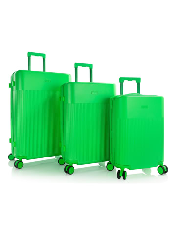Heys HiLite 4 Rollen Kofferset 3-teilig mit Dehnfalte island green