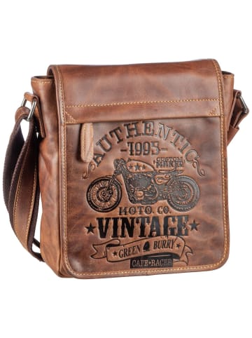 Greenburry Umhängetasche Cafe Racer in Antikbraun