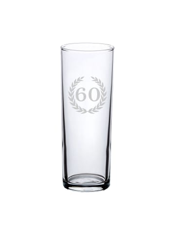LUXENTU Kölschglas Kölner Stange mit Gravur 60. Jubiläum 0,2 Liter in transparent