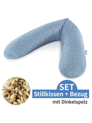 Theraline Stillkissen Das Original mit Dinkelspelz-Füllung in blau,motiv