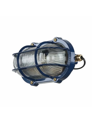 Licht-Erlebnisse Außen Wandlampe (B)21 x (H)11 cm in BlauBlau