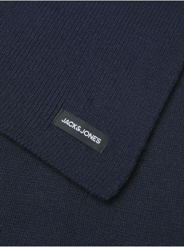 Jack & Jones Breiter Strick Schal Winter Halstuch JACDNA in Blau-2