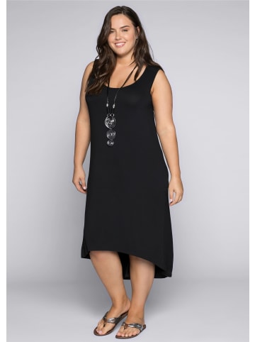 sheego Strandkleid in schwarz