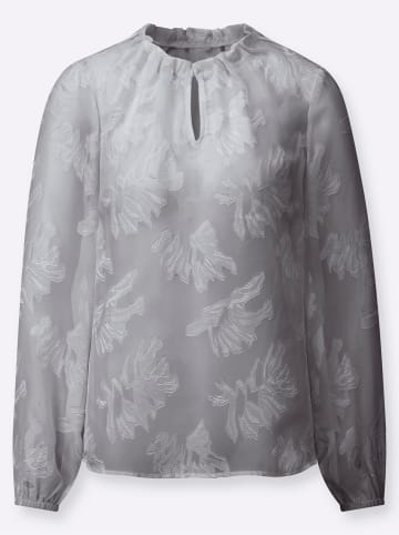 WITT WEIDEN Langarm-Bluse in steingrau