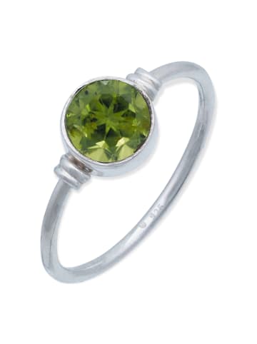 mantraroma 925er Silber - Ringe mit Peridot facettiert