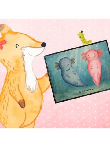 Mr. & Mrs. Panda schreibtischunterlage Axolotl Liebe Design ohne... in Weiß