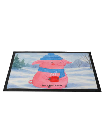 Mr. & Mrs. Panda fußmatte Schweinchen Glühwein Design ohne Spruch in Weiß