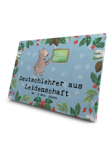 Mr. & Mrs. Panda Tee Adventskalender Deutschlehrer Leidenschaft ... in Eisblau