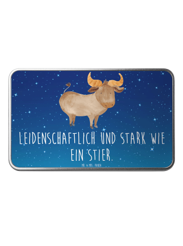 Mr. & Mrs. Panda Aufbewahrungsbehälter Sternzeichen Stier mit Sp... in Sternenhimmel Blau