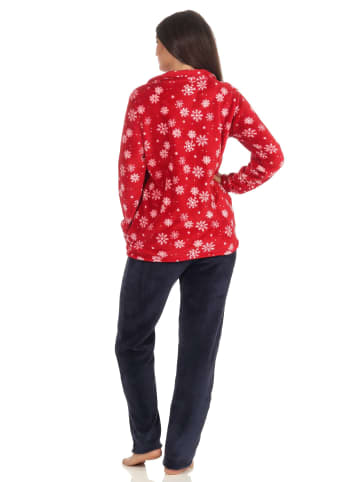 NORMANN Hausanzug Coralfleece - 51028 in rot