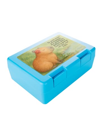 Mr. & Mrs. Panda Bento Box Capybara Blume Design mit Spruch in Weiß