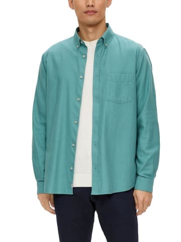 S.OLIVER RED LABEL Langarmhemd in petrol