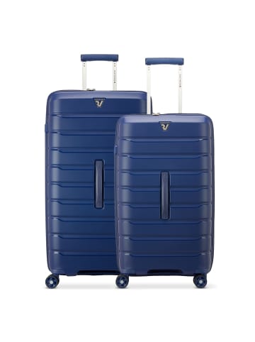 Roncato B-Flying Trunk 4 Rollen Kofferset 2-teilig in blau